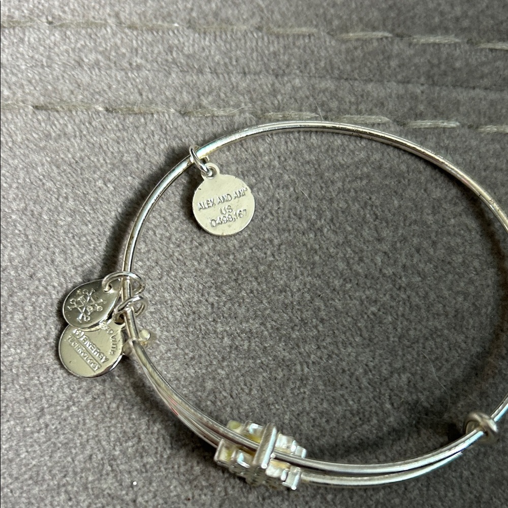 Bundle Silver Charm Bangle Bracelet - image 3